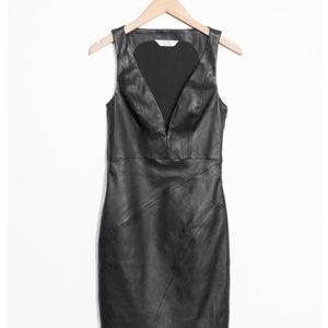 & Other Stories Real Leather Dress